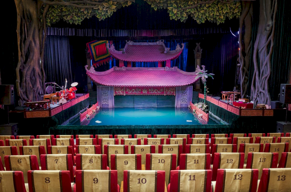Thang Long Water Puppet Theatre is the most popular and renowned venue for watching water puppet shows in Hanoi 